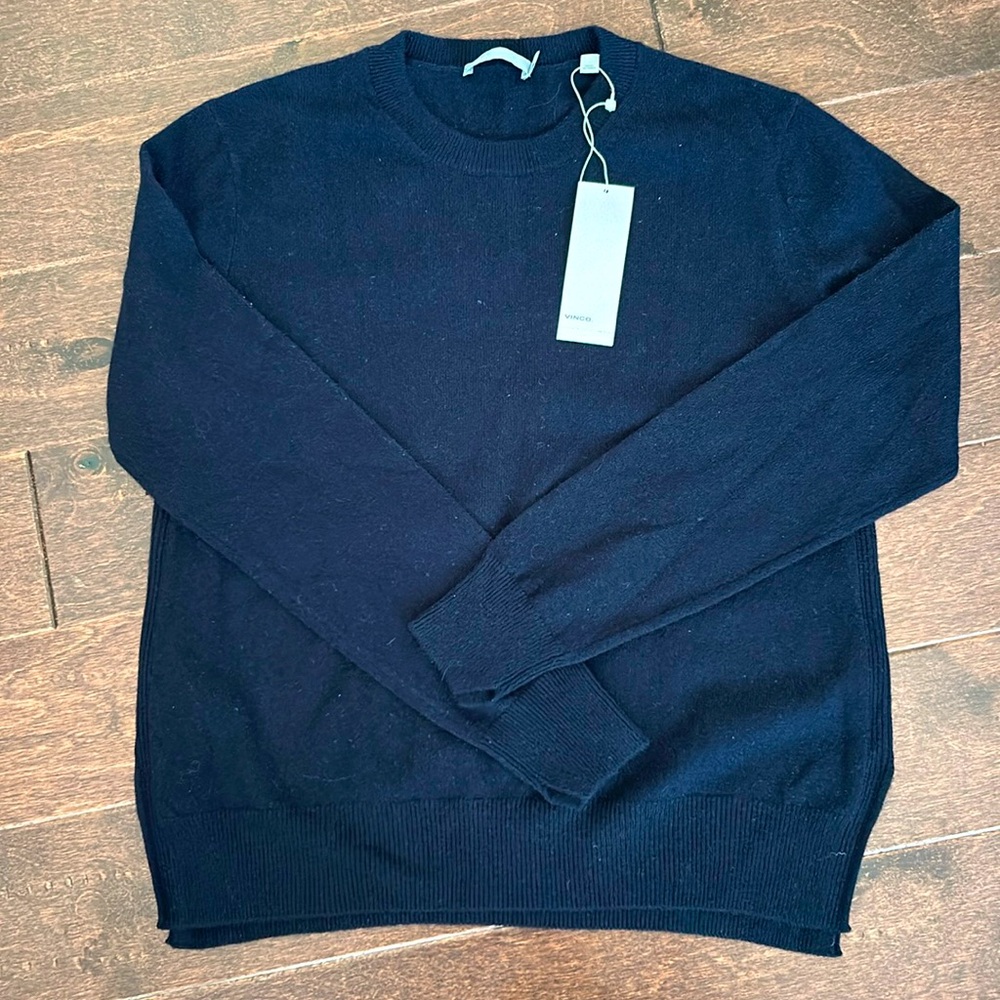 NWT Vince Cashemere Navy Sweater Small